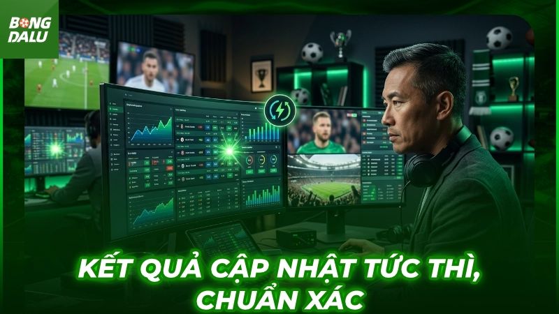 Kết quả được cập nhật tức thì, chuẩn xác
