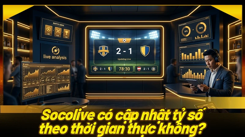 Socolive có cập nhật tỷ số theo thời gian thực không?